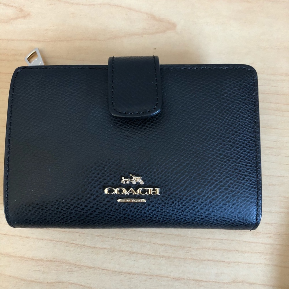 Coach Black Leather Wallet